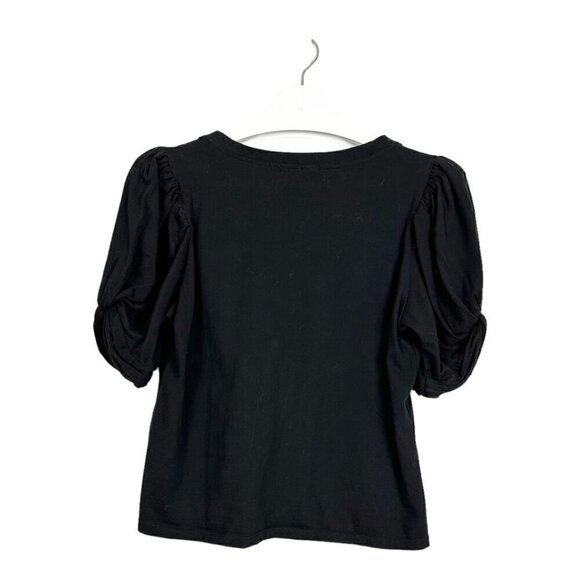 7 For All Mankind Knot Sleeve Top - Picture 2 of 8